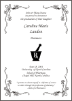Pharmacist Mortar Pestle Symbol Graduation Announcement