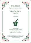 Pharmacist Mortar Pestle Symbol Graduation Announcement