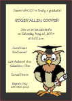 Owl Graduation Party Invitation