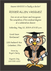 Medical Owl Graduation Party Invitation
