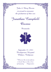 Paramedic<br>Star of Life Symbol Graduation Announcement