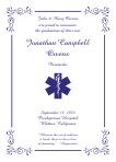 Paramedic<br>Star of Life Symbol Graduation Announcement