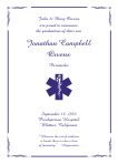 Paramedic<br>Star of Life Symbol Graduation Announcement