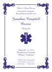 Paramedic<br>Star of Life Symbol Graduation Announcement