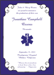 Paramedic<br>Star of Life Symbol Graduation Announcement