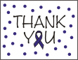 Blue Awareness Thank You Card