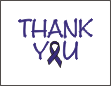 Blue Awareness Thank You Card