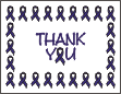Blue Awareness Thank You Card