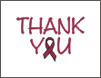 Maroon Awareness Thank You Card