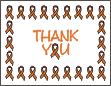Leukemia & Kidney Cancer Awareness Thank You Card