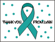 Cervical & Ovarian Awareness Thank You Card
