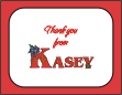 Thank You From Christmas Holiday Note Card