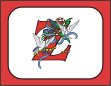 Z Initial Christmas Holiday Note Card