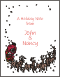 Santa and his Sleigh Thank You Note Card