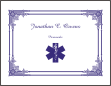 Paramedic Star of Life Graduation Note Cards