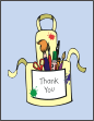 Arts and Crafts Thank You Card