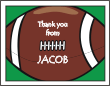 Big Football Thank You Card