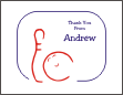 Bowling Sketch Thank You Card