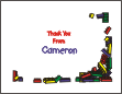 Lego Thank You Card
