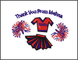 Cheerleading Thank You Card