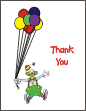 Clown 1 Thank You Card