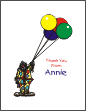 Clown 2 Thank You Card
