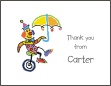 Clown 3 Thank You Card