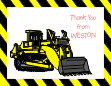 Bull Dozer 2 Thank You Card