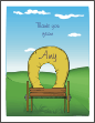 Covered Wagon Thank You Card