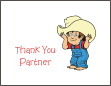 Cowboy Thank You Card