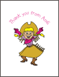 Cowgirl Thank You Card