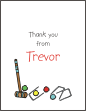 Kids Croquet Thank You Card