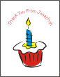 Cupcake Primary Thank You Card