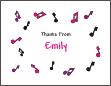 Girl Dance Party Thank You Card