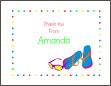 Flip-flops and Sunglasses Thank You Card