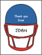 Football Thank You Card