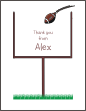 Football 1 Thank You Card