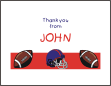 Football 2 Thank You Card