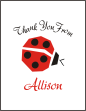 Ladybugs Thank You Card