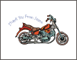 Motorcycle Thank You Card