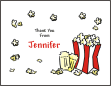 Movie and Popcorn Thank You Card