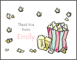 Movie and Popcorn Thank You Card