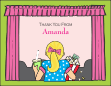 Movie Theater Girl Thank You Card