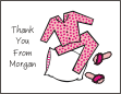 Pajamas Thank You Card