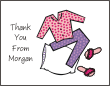 Pajamas Thank You Card