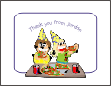 Pizza Party Thank You Card