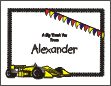 Racecar Thank You Card