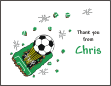 Soccer 5 Thank You Card
