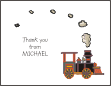 Train Thank You Card