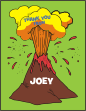 Volcano Thank You Card
